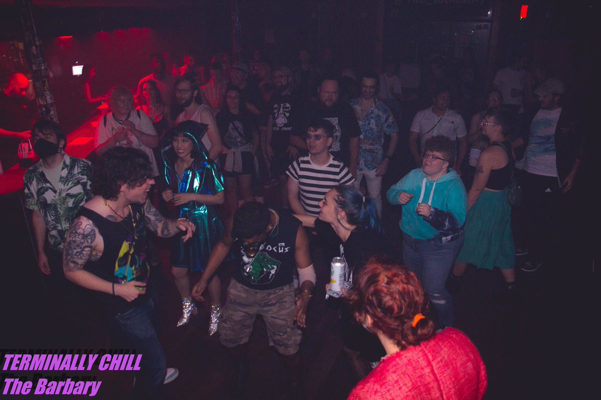 TERMINALLY CHILL - “Vaporwave scene dance party” returns to <a href="/TheBarbary/">The Barbary</a> 12/2 from 10pm -2am. DJs will be myself <a href="/shojitrash/">harold ordonez</a> <a href="/hideyoshi_mr/">Mr.Hideyoshi</a> 
 $5 if purchased online or before 11pm
Come dance! 🤗

Event page
facebook.com/events/1901039…
Online tickets
eventbrite.com/e/terminally-c…