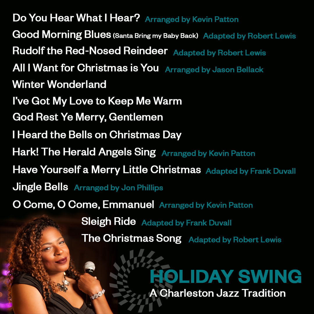 CHSJAZZ's tweet photo. Add some jazz to your holiday cheer with our #chsjazz tradition - #HolidaySwing featuring @Miss_Zandrina
12/4/2021 | @CHSMusicHall
TWO SETS: 5PM + 8PM
ℹ️ + 🎟️ https://t.co/P37eXwXofd
#chsjazzorchestra #CJO
@ExploreCHS https://t.co/7buSVIvwuu