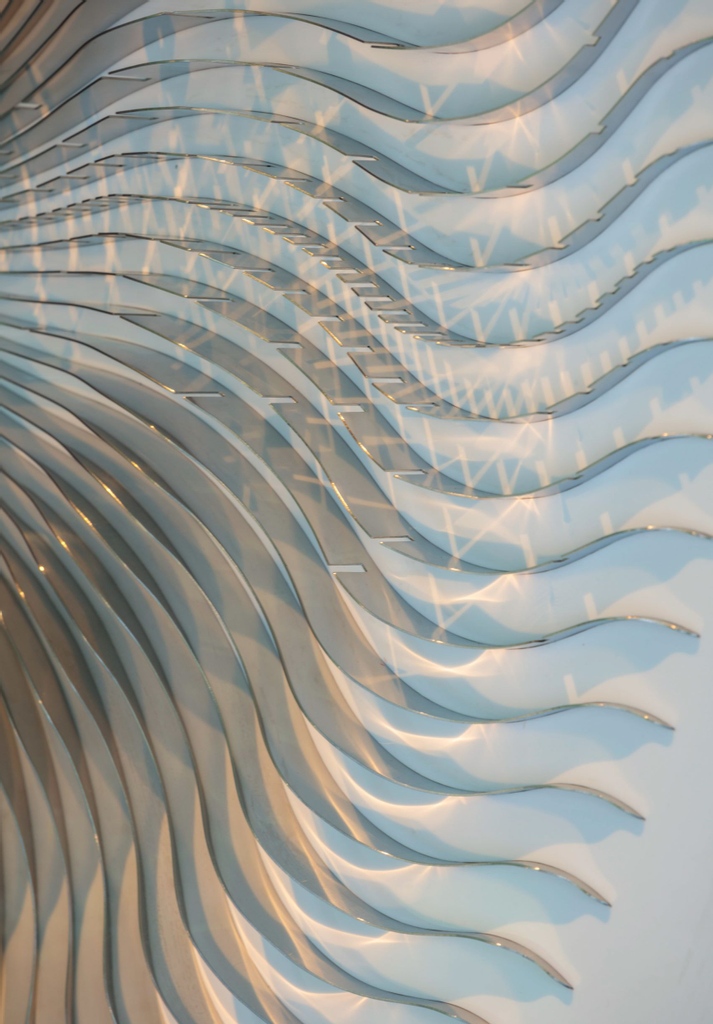 davidharber's tweet photo. Today is #TexturedTuesday and we are getting up close to the Turbine sculpture.David has designed this sculpture for interiors, featuring a wall panel of stainless steel ‘blades’ inspired by those you’d find in a gas turbine.
#DavidHarber #interiordesign
https://t.co/Etqnt0WVHu https://t.co/K5XiKjild3