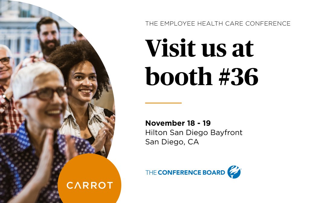 CarrotFertility's tweet photo. If you’ll be in San Diego for @Conferenceboard SD: The Employee Health Care Conference, stop by our booth, say hello, and pick up some swag. #tcbehc https://t.co/Faj647BAka
