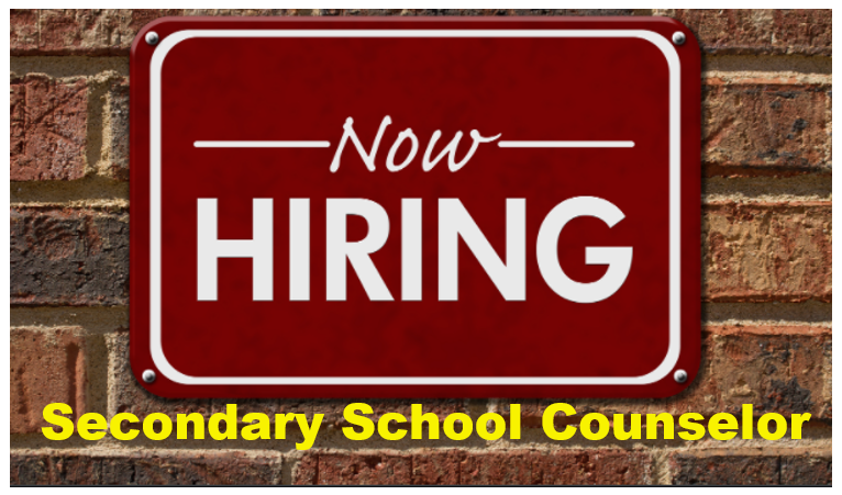 JOB POSTING - BSSD is seeking candidates for the following Professional Vacancy: 
•Secondary School Counselor

For more job details and to APPLY, go here ---- > 
bigspringsd.tedk12.com/hire/ViewJob.a…