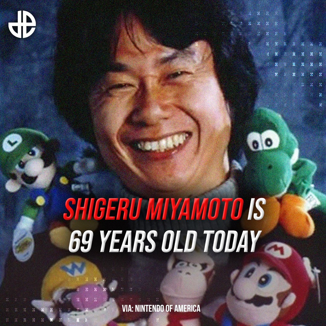 Today is Shigeru Miyamoto's 68th Birthday! He is the creator of