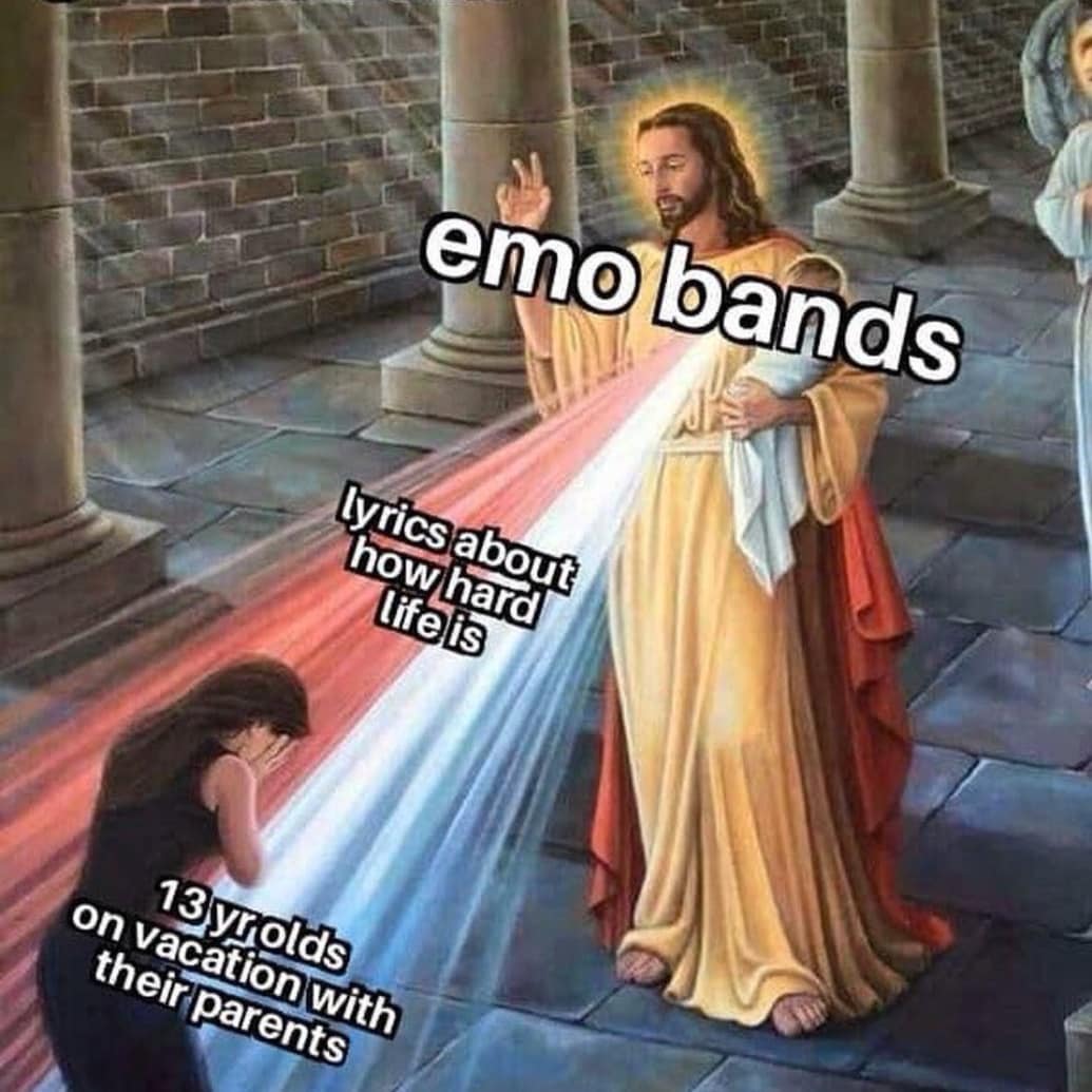 enightmarespod's tweet photo. Punk memes aren't that good so here's the closest we could get! Don't forget to listen to Episode 41: Punk Crimes!
We both still own outfits like the 2nd photo 🤧😴 visit our Instagram for more!
#punk #poppunk #Memes #truecrime #podcast https://t.co/SchbNXqJFg