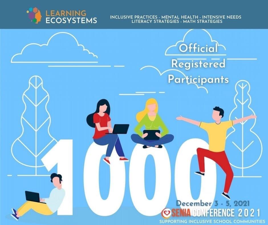 THANK YOU!!! #SENIA2021 virtual conference is 1K++ strong. Are you ready for SENIA's biggest conference yet? Join us and register today. seniaconference.org