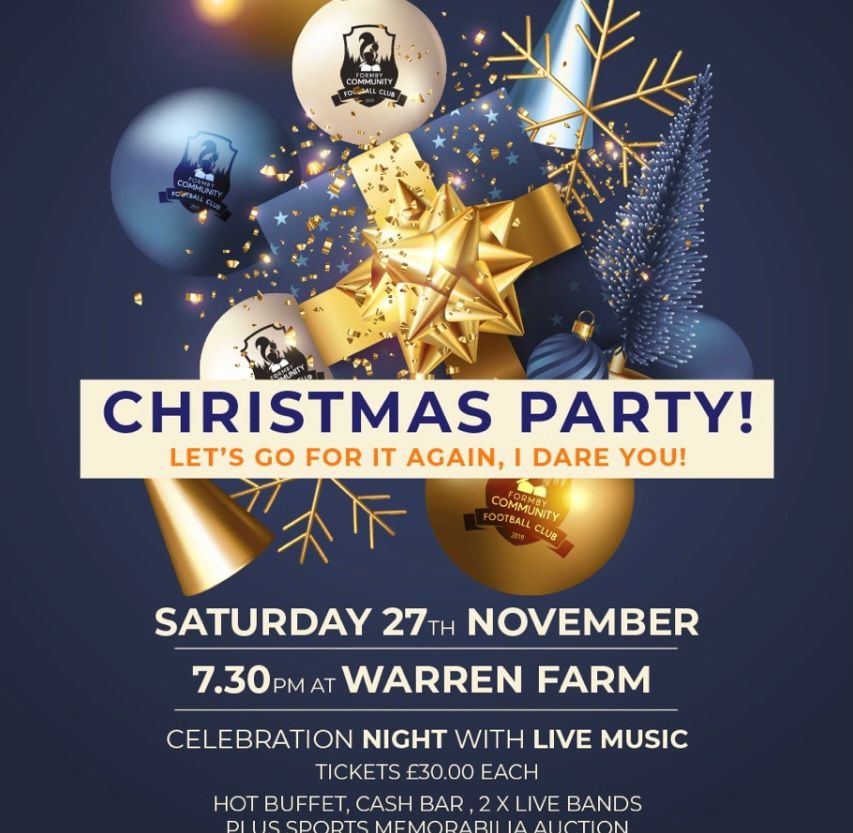formby_cfc's tweet photo. Less than 2 weeks to go for our Christmas do !! ALL WELCOME book here for tickets https://t.co/Be8ENj3ruh https://t.co/nYFYiu5KTL