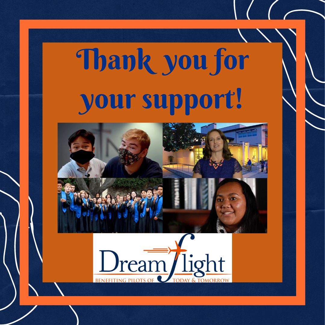 Thank you to everyone who joined us this past Saturday evening for Dream Flight 2021 all in support of raising tuition support for our students and families! You helped make this event a huge success! If you missed it, you can still watch it here: bit.ly/3ni3UGg