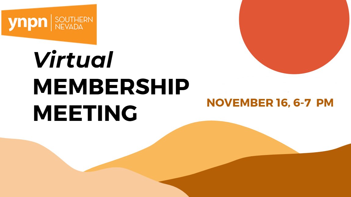 Join us today for our annual Membership Meeting, open to members and non-members. Learn about YNPN’s this year, our strategic direction, and how our organization can support your professional journey, and our upcoming board election. We look forward to connecting with you!