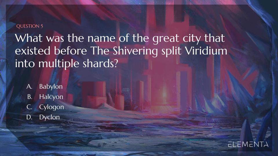 Elementa | NFT Novel & P2E Game (@elementanft) on Twitter photo It was a great and powerful city, but what was it called?
<a href="/ElementaNFT/">Elementa | NFT Novel & P2E Game</a> is a series of Novels written based on the choices YOU make with your character as the story unfolds - community driven writing on a grand scale!
#nft #nfts #nftgame #nftart #nftcollectible #nftcollectors It was a great and powerful city, but what was it called?
<a href="/ElementaNFT/">Elementa | NFT Novel & P2E Game</a> is a series of Novels written based on the choices YOU make with your character as the story unfolds - community driven writing on a grand scale!
#nft #nfts #nftgame #nftart #nftcollectible #nftcollectors