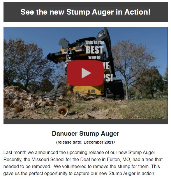 DanuserCompany's tweet photo. The latest Danuser newsletter is here. Check it out! 
https://t.co/eg4U1bUTEL

#danuser #danuserattachments  #agequipment #skidsteerattachments #attachments #skidsteer #tractor  #farmimplements #tractorattachments 
#constructionequipment  #hornet #stumpauger  #intimidator #hammer https://t.co/He7uTuxNHK