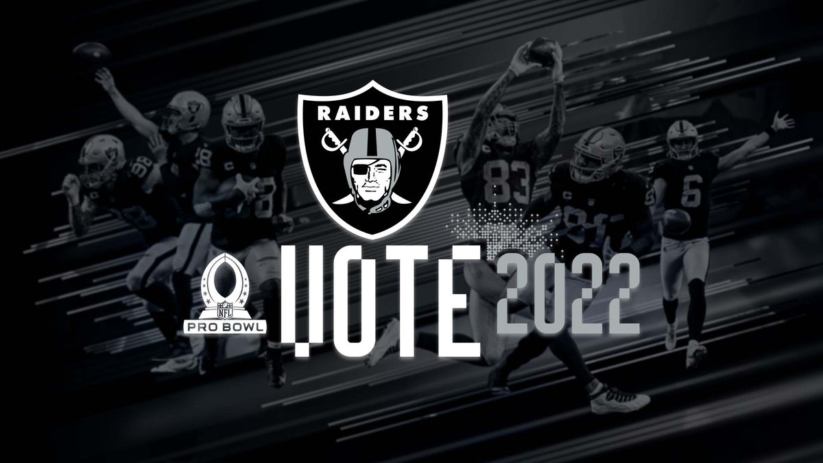 Raiders's tweet photo. Pro Bowl 2022 voting is now open, #RaiderNation 🗳️

Send your favorites » https://t.co/9lYK62066K https://t.co/80mf3ycZaj