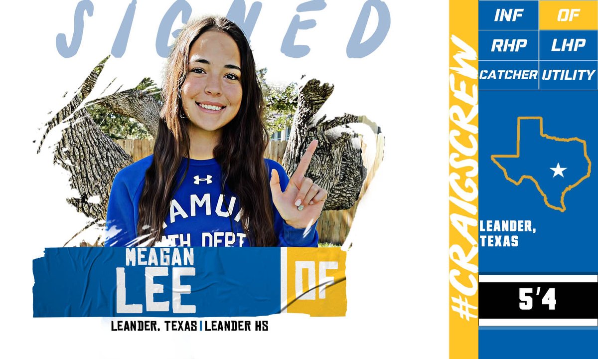 TAMUKSB's tweet photo. An NLI has arrived from Leander's Meagan Lee! Meagan is a two-time all-district selection who helped Leander High School win a district championship in 2021!
#CraigsCrew #GoJavelinas https://t.co/HHH1ewgUhF