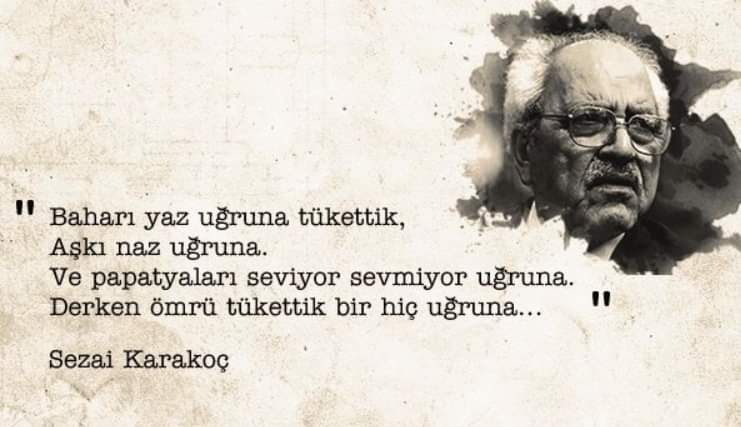 Çağımızın bilgesi #SezaiKarakoç u rahmetle anıyorum. Mekanı Cennet olsun.