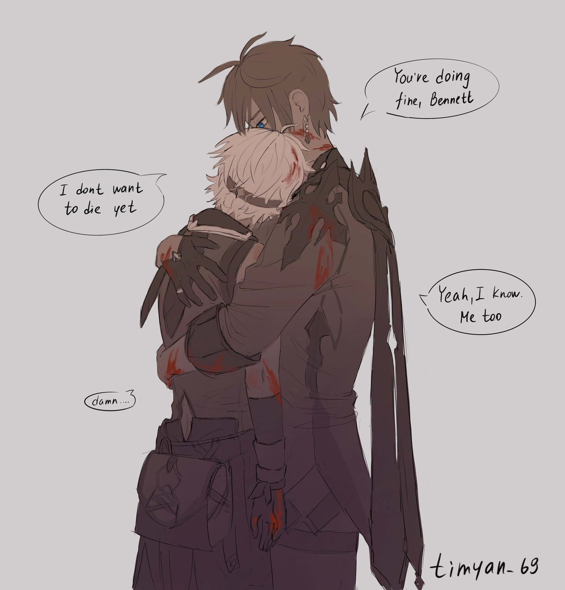 timyan_69's tweet photo. after the battle
#GenshinImpact #genshinimpactfanart #bennett #tartaglia  #chennett https://t.co/vibQ4SKnWE