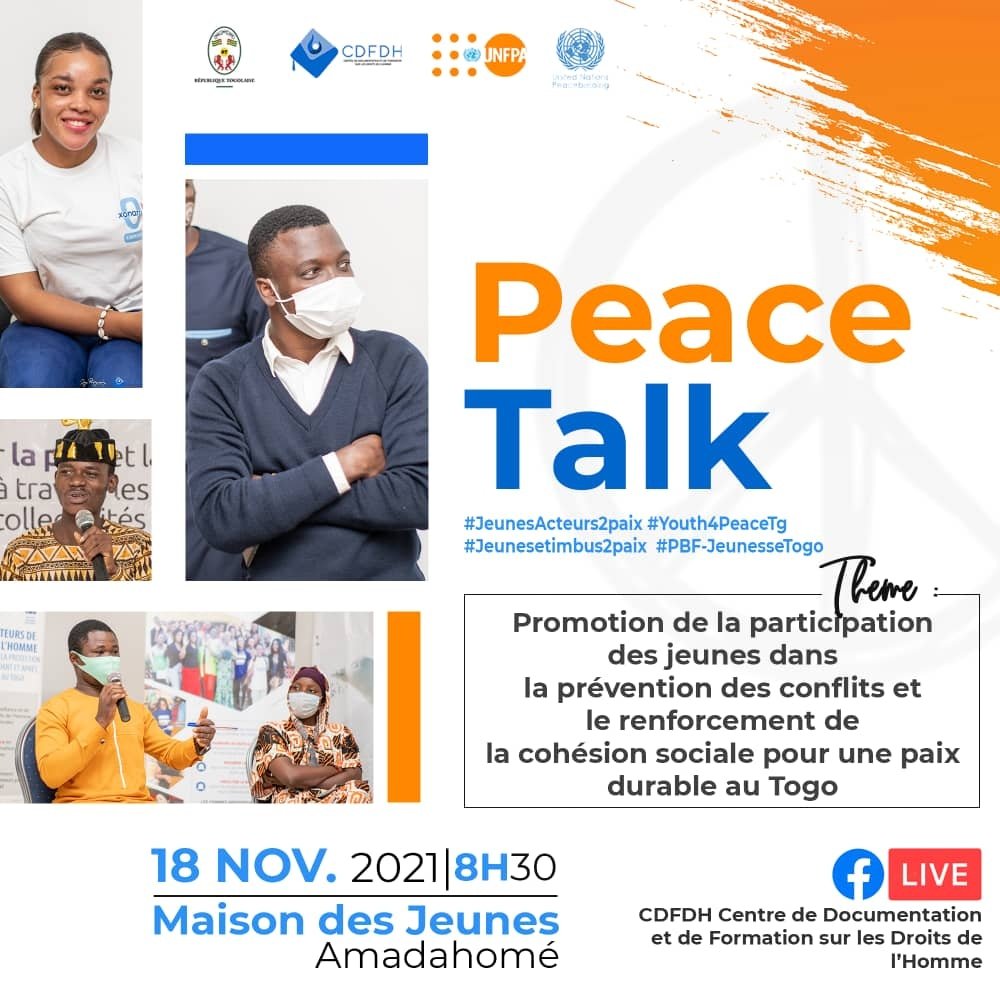 rodolphesanvi's tweet photo. FAUT PAS RATER ÇA !!!
RDV ce 18 novembre, à partir de 8h00, à la Maison des jeunes d'Amadahomé
@UNFPA_TOGO
@CdfdhT
#JeunesActeurs2Paix
#Youth4PeaceTg #Jeunesetimbus2paix #PBF_JeunesseTogo #ConnecTogo
@FirminSef @DidierKissode https://t.co/JdExOPYVCm