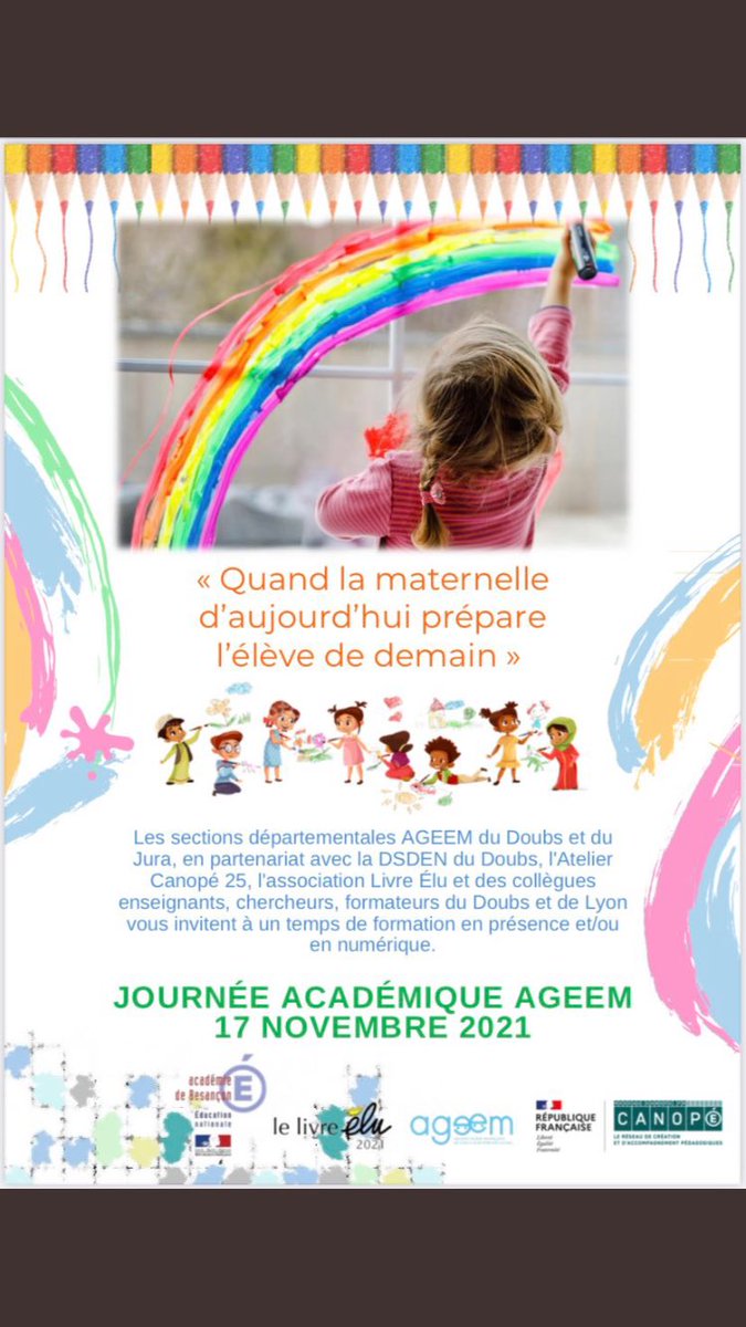 Nous parlerons d’#ecoledehors demain à la journée académique de l’#ageem. <a href="/ageem2501/">Ageem_2501</a> #maternelle <a href="/CardieBesancon/">CARDIE_Besançon</a> <a href="/MaterCirco25/">Maternelle circo25</a>