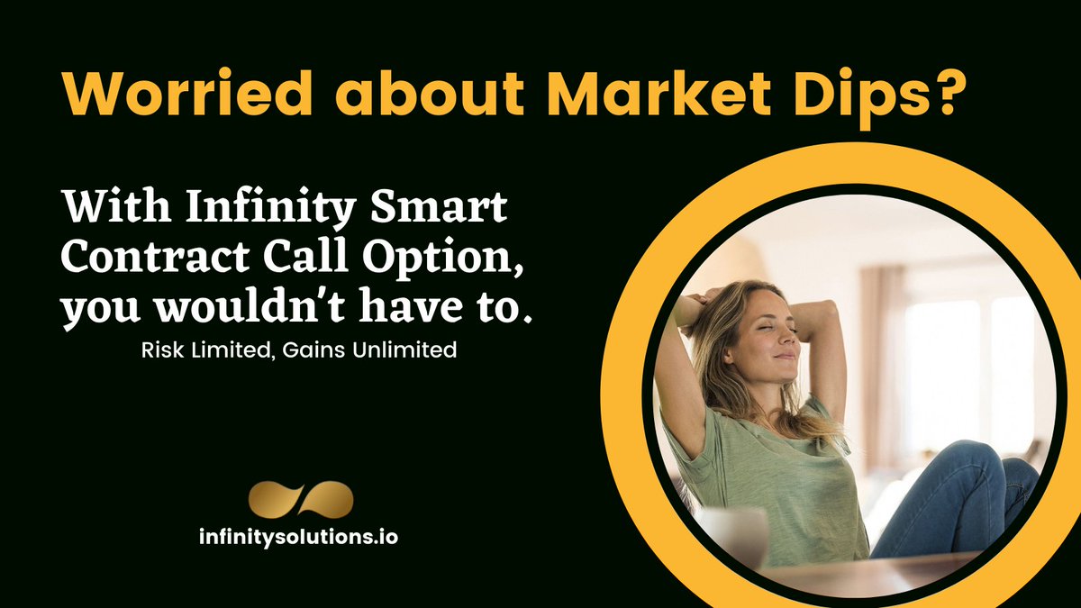 InfinityCrypto1's tweet photo. π Why worry about Market Dips when you can play it safe with #Infinity #SmartContract #CallOption?
π¨βπΌ Risk Limited, Gains Unlimited! π
π Sign up now at https://t.co/XLe03aJq4HβΌοΈπ₯
#crypto #cryptocurrency #blockchain #Altcoins #investing #infinitycrypto https://t.co/oFkeABcDm5