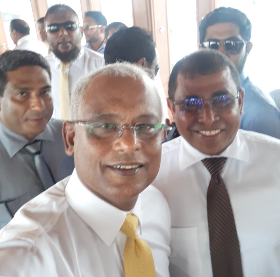 Mausoom_Maus's tweet photo. Congratulations and Best wishes to HEP Ibrahim Mohamed Solih @ibusolih  and the lovely people of Maldives on three years of development. 
Glad to be part of the struggle, the win and the era of development and nation building.
#jazeeratharahgee https://t.co/2C4FTKOtA8