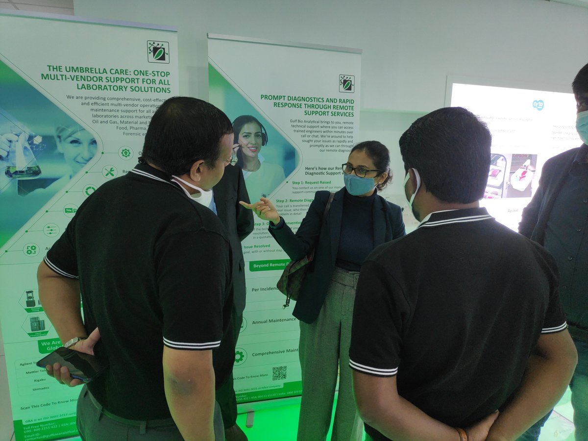 Gulfbiogroup's tweet photo. We had a fantastic second day at the @ArabLab 2021. You can find us at Stand 225 - Hall 3 for a day more. #arablab2021 #agilent #metrohm #bruker #ta #markes #milestone #suez #gba https://t.co/QvQklwkPv9