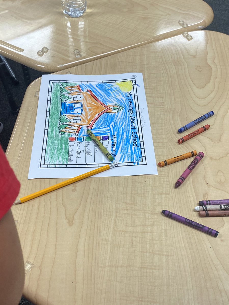 Today my scholars and I explored our feeling about school. It is extremely important to check in with kids often about their feelings. What better way than through fun with art.