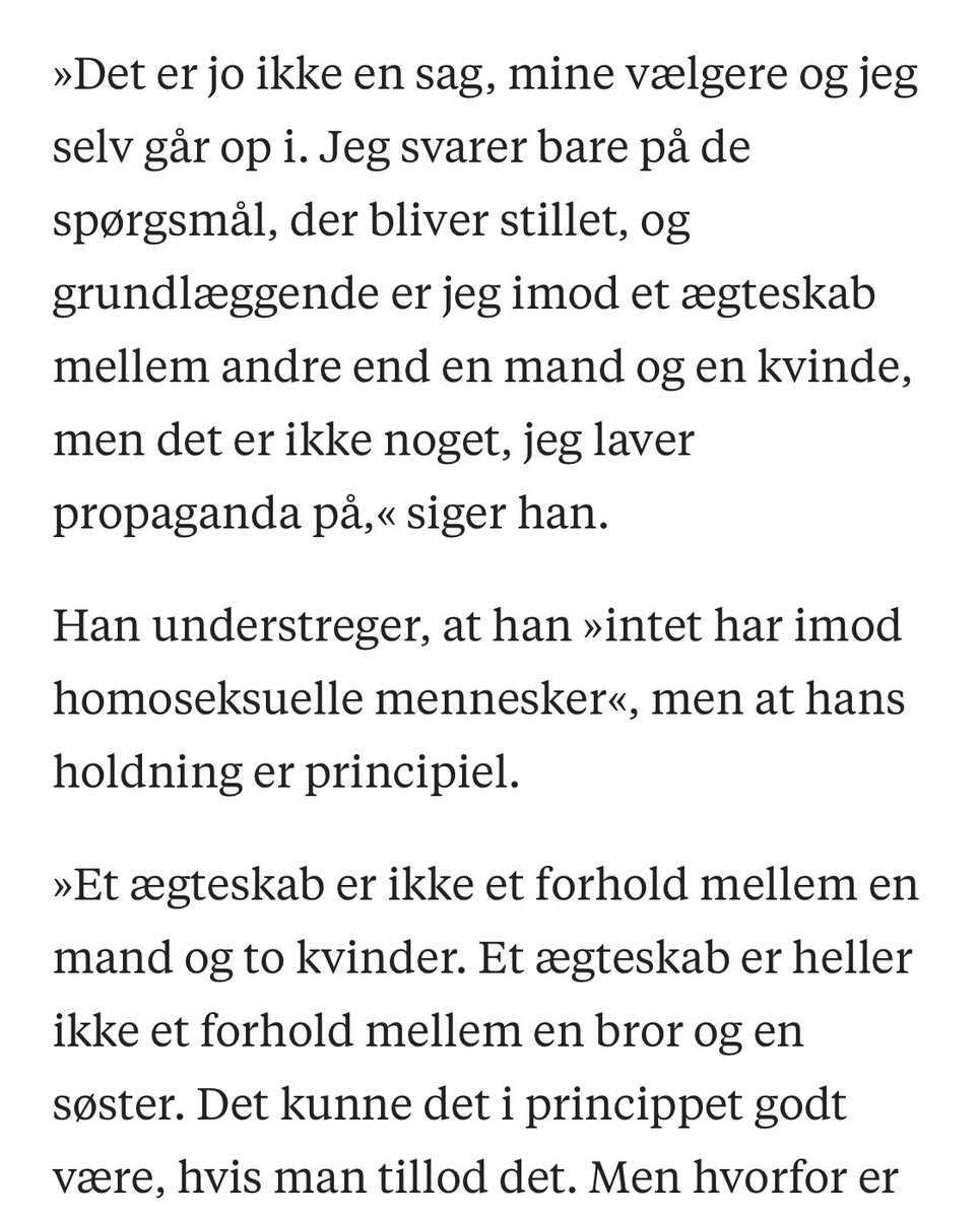 FredeMeldgaard's tweet image. Det er simpelthen vildt, at Kristian Andersen risikerer at blive borgmester i Ringkøbing-Skjern Kommune i aften 🤯 Da jeg interviewede ham sidste sommer, sammenlignede han homoseksuelle ægteskaber med, at et søskendepar blev gift med hinanden. #dkpol #kv21 #dkmedier