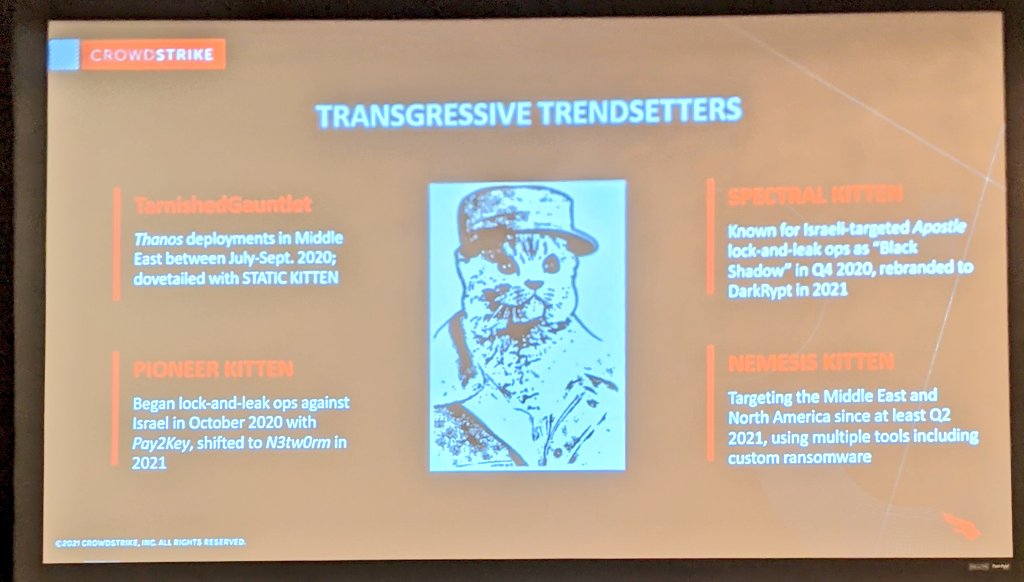 likethecoins's tweet photo. Katie Blankenship of @CrowdStrike gives a kind shout-out to @Unit42_Intel for their work on Thanos. I love when researchers give credit to others' excellent work! @r0bf4lc https://t.co/dbPxWaLrd8 #CYBERWARCON https://t.co/hJ39CxUj2i