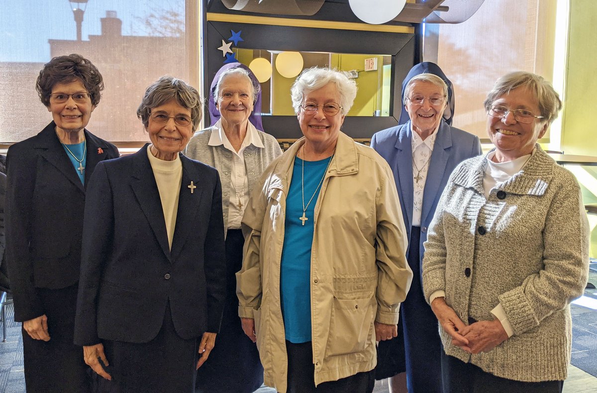 RivUniversity's tweet photo. Today marks the Feast of the Presentation of Mary and the founding of the Sisters of the Presentation of Mary. We celebrate the University's mission and history with Rivier's beautiful Sisters as honored guests. #rivieruniversity #higherandbetter #livingourmission https://t.co/8tNhylcnOn