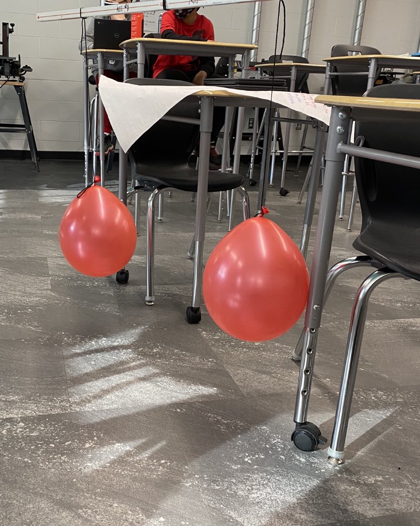 MissMHazzard's tweet photo. 6/7-1 is busy exploring and experimenting in science! The grade 6’s are learning about the properties of air and the grade 7’s are exploring centre of gravity and stability in structures! @ddwhdsb #science #flight #structures https://t.co/ZGLKU1ZxWW