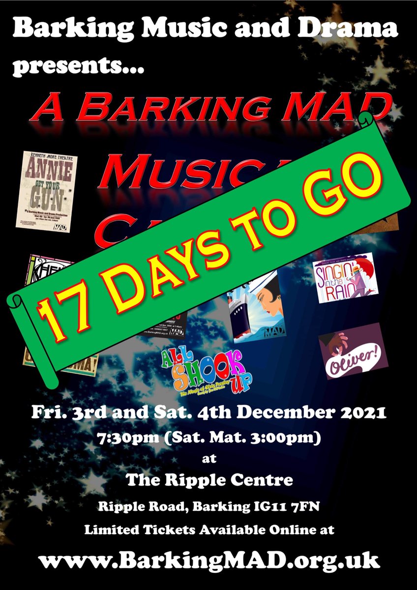 Barkingamdram's tweet photo. The countdown has started - 17 days to opening night! Get your tickets online at https://t.co/EO3Mq7J8ZU https://t.co/PlJ1zduDcR