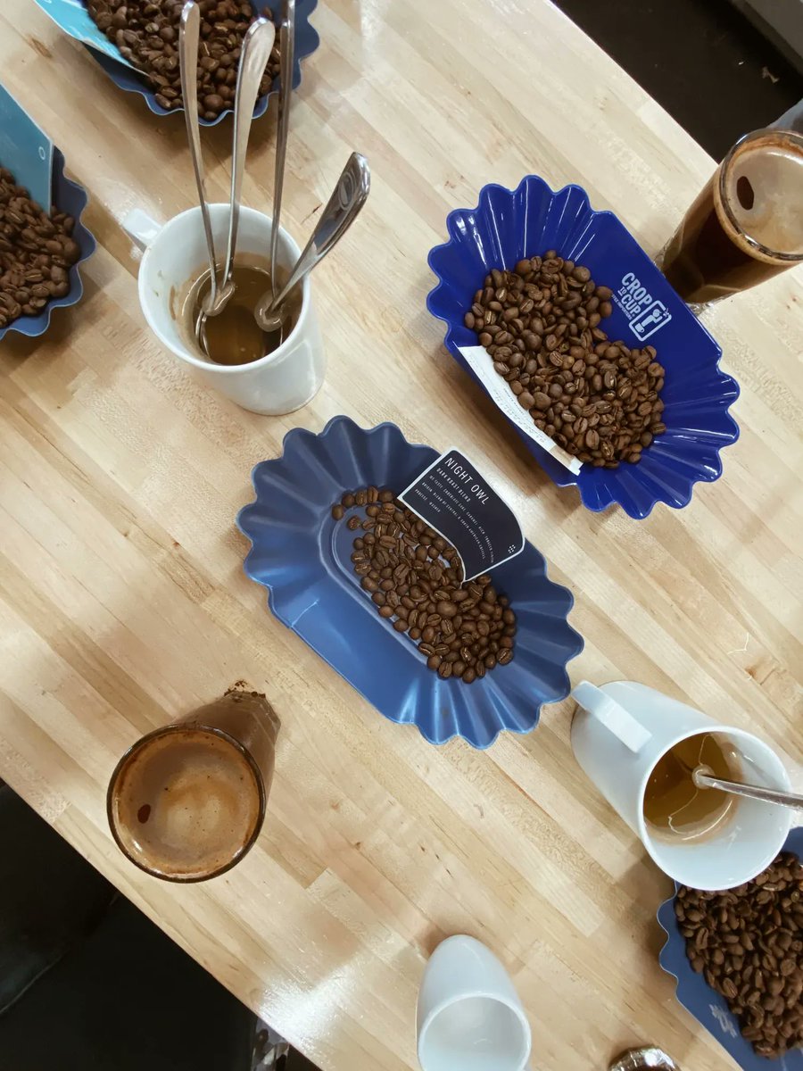 At Quills we love a good cupping with our wholesale partners. The process of cupping allows for an intimate setting and a space for smelling and tasting each blend or single-origin to its absolute fullest.