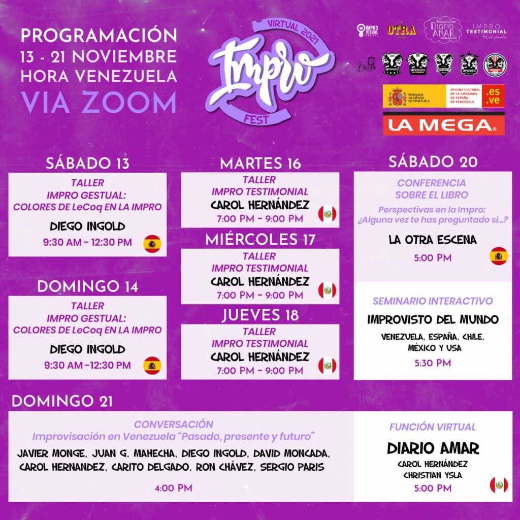 LaMega107's tweet photo. #AgendaMega || ¿Qué planes tienes esta semana? Del 13 al 21 de noviembre disfruta de la versión online del #Improfest con muchos talleres, seminarios y funciones especiales. 🤩🤩
Más info en: https://t.co/2vSIWUrd2m https://t.co/sOGo1Quk5P
