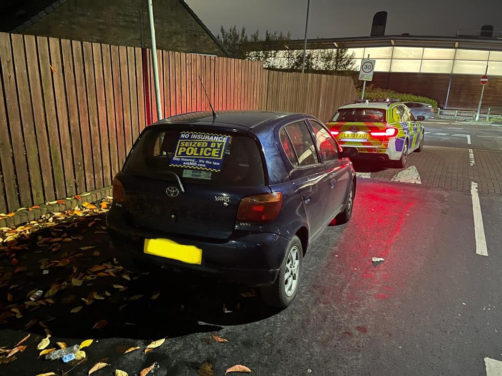 gmptraffic's tweet photo. #XT44 conducted a stop on this vehicle for no rear light, it then came to light that the driver was disqualified , no insurance and had two children in vehicle not wearing seat belts π driver reported veh seized #opconsiderate https://t.co/cuEBCxl7Rb
