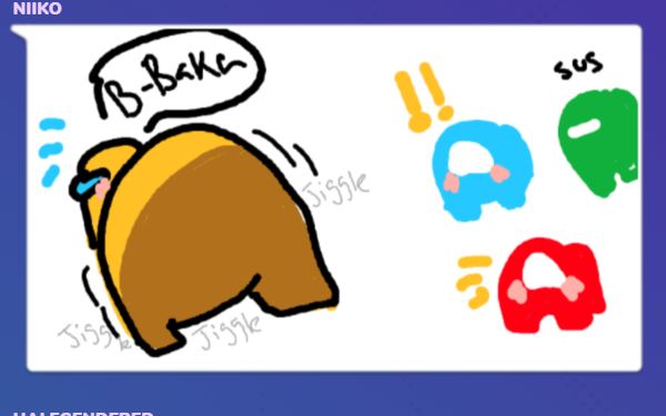 A3Niiko's tweet photo. sorry for not updating in a while 

here is something i drew in garticphone lmao https://t.co/IPioXs66aM