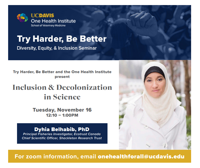 Don't forget to listen to SRTs CSO @dyhiapadilla give a talk on Inclusion and Decolonization in Science for <a href="/ucdavis/">UC Davis</a> <a href="/ucdavisvetmed/">UC Davis Veterinary Medicine</a> today at 12:10pm PST. The zoom link to attend is: lnkd.in/gGr8CKAr #SRTInclusive #WomenInSTEM #Inclusion