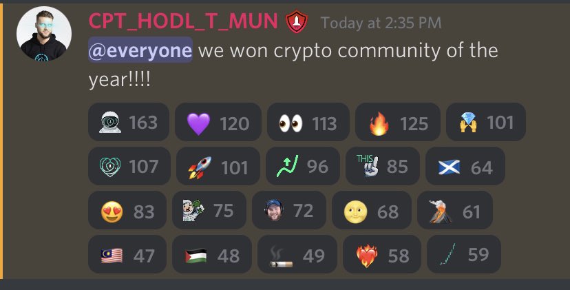 FaboisMe's tweet photo. “ we won crypto community of the year!!! “

#SAFEMOON 
@CptHodl https://t.co/1ua0Bqc6Bk