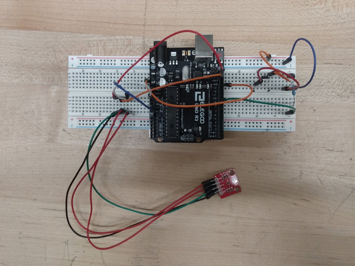 FSEGroup10's tweet photo. Last week our team got the RGB sensor and motor to work with the solar panel. These vehicles will be safe!
#FSE100Sparkyville #ASUFultonEngineering #Team10sec1 https://t.co/wdJ6IkoVOo