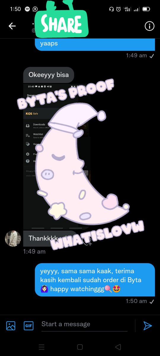 whatislovw's tweet photo. 184. 🍰Spotify indplan 3 hari
185. 🍰Viu prem private 2 bulan
186. 🍰Iqiyi vip sharing 1 hari
187. 🍰Disney+Hotstar sharing 1 bulan
#whatislovwtesti https://t.co/7baVshuMjt