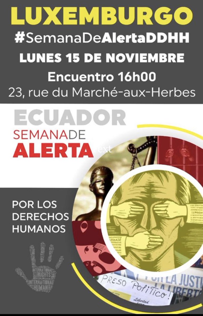 Gracia_ONG's tweet photo. Luxemburg schließt sich auch der Klage wg systematischer Menschenrechtsverletzungen in Ecuador an! Ecuador hat sich gegenüber der EU zur Achtung der Menschenrechte verpflichtet. Europa kann dieser Situation nicht gleichgültig gegenüberstehen @europarl_de @bernhardlange2 https://t.co/J1kXozTiDF