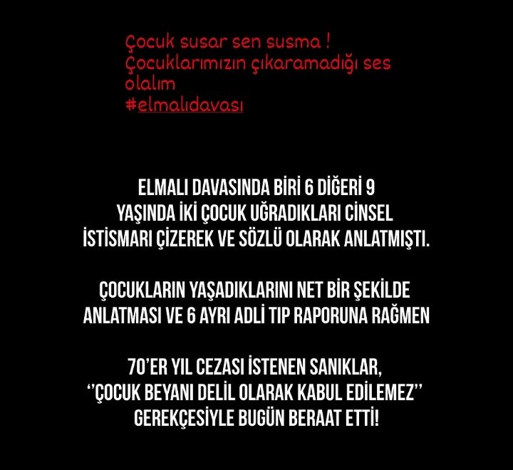 Çok üzgünüm çok 
#elmalıdavası