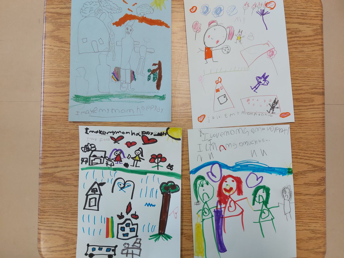 Msloncke's tweet photo. Thank you @TheDannyRamadan for a wonderful presentation featuring your book, Salma the Syrian Chef. The students drew pictures and wrote about ways that they make their families happy. Thank you @MissHElmi and @cirquedeszalay for organizing! @BegleyBroncos1 https://t.co/Pl57RFRNKv