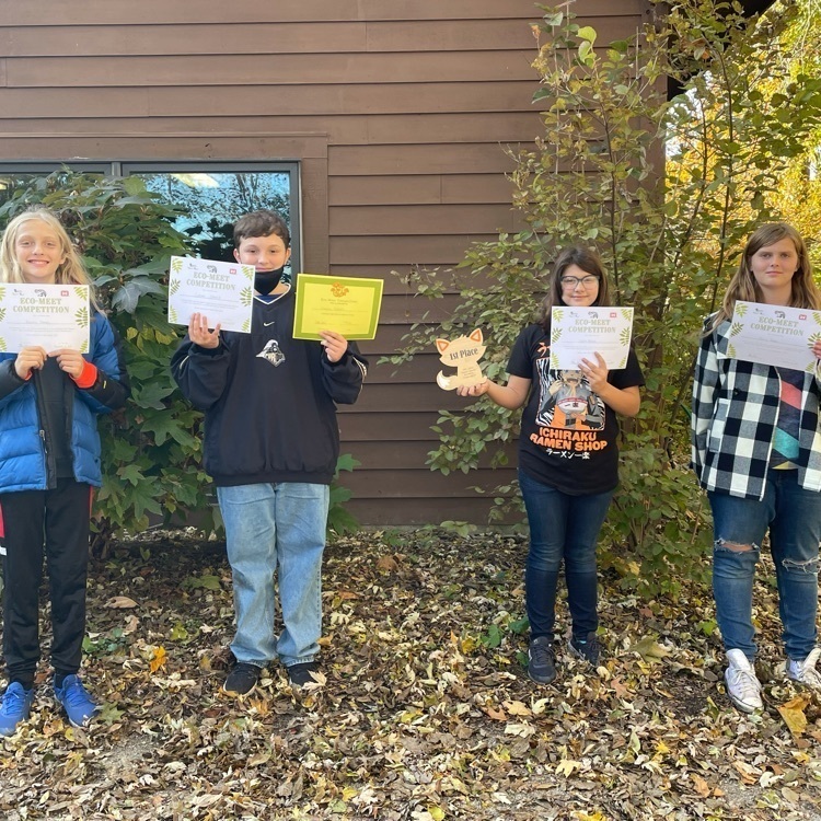 CUSD305SUPT's tweet photo. Congratulations to the Arthur Grade School's Eco-Team for taking first place in the team competition at the Douglas-Hart Nature Center.  We are so proud of:

Coewn Condill
Faemus Davison
Emily Keagle
Laila Sanchez
Sponsor: Brianna Eads

Great job!  #GoKnights https://t.co/Eu4MPXUdGy