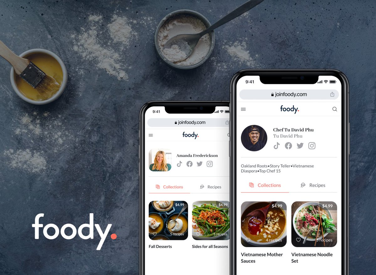 SerenaVentures's tweet photo. We are excited to say that we've invested in @joinfoody! Foody is a platform that gives Culinary Creators a space to be valued for creating recipes and to get support directly from their community. check it out and join your fellow Foodys at https://t.co/n3A9YnXDBW Drop a 🍕below https://t.co/P8Gii73hgy