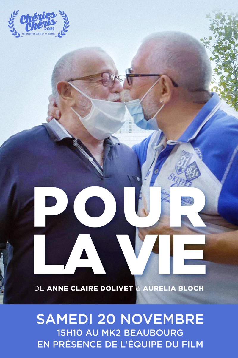 acdolivet's tweet photo. 🎬🌈🌈« Pour la vie » documentaire essentiel
Samedi 20nov 15h10 au cinéma Mk2 Beaubourg ⁦@CheriesCheris⁩
Un immense merci aux trois couples qui nous ont fait confiance. https://t.co/3b180ChxNj