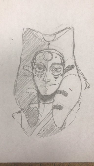 Ranboo from @Nastiiuu_comics `s Star Wars au but I make him look older than intended + a baby Ashoka 
#ranboofanart 