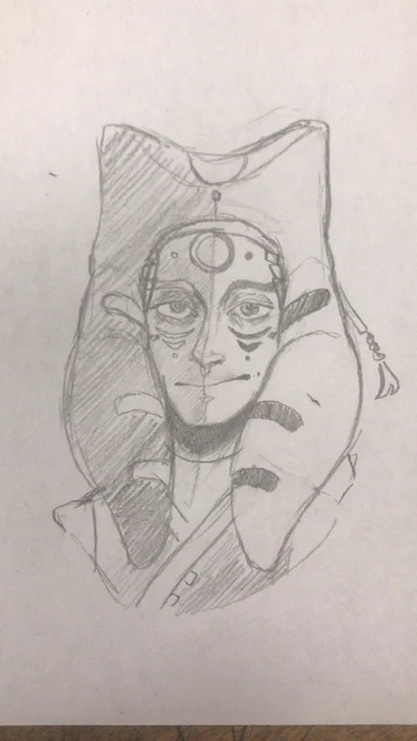 Ranboo from @Nastiiuu_comics `s Star Wars au but I make him look older than intended + a baby Ashoka 
#ranboofanart 