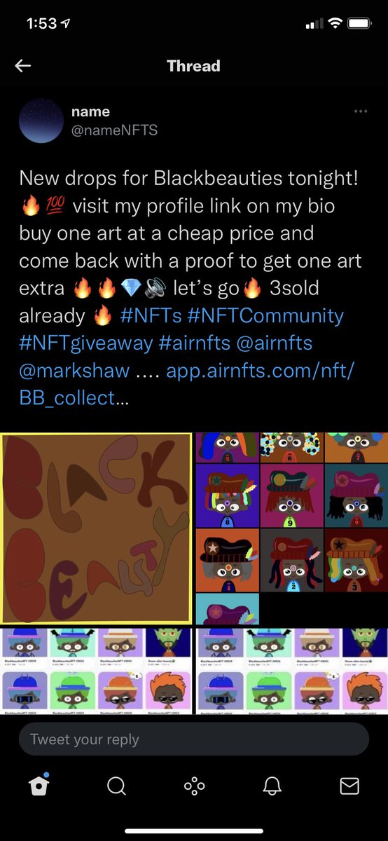TEEFNFTs's tweet photo. @nameNFTS  has stolen and uploaded art from @True_PaulGreen onto #AIRNFT successfully deleted main accounts and this twitter was recovered.  We are Aware of your actions and are taking proper actions of our own to help protect other artists. https://t.co/j2H2wpZ6GD