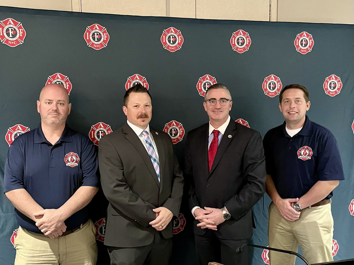 pffpncdvp1's tweet photo. What an absolute honor and privilege to be presented with our official @IAFFNewsDesk charter by @IAFFPresident @mullins_pffpnc and @WalterIAFF at our locals first @PFFPNC convention!! #edzosfirstlocal #local5326 https://t.co/8UtRpRGSPz