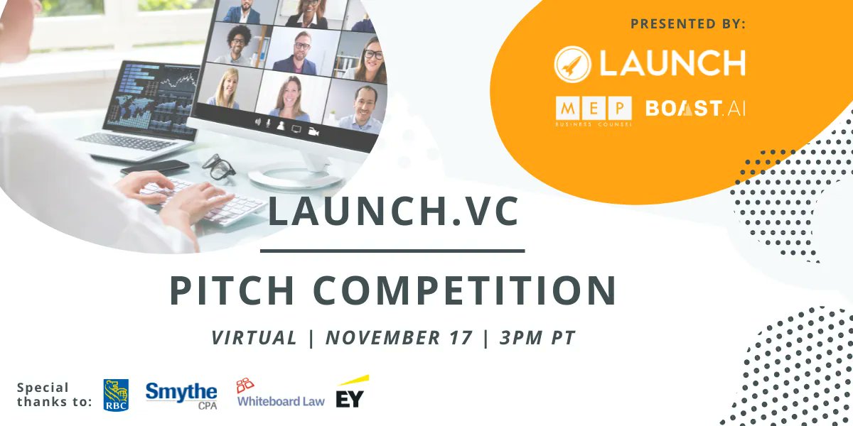 gochewyio's tweet photo. We are excited to announce that Chewy's Co-founder Raphaël Titsworth-Morin is among the top six finalists for Launch VC's 2021 Pitch Competition. Join Launch Academy on November 17, 2021 at 3 PM PT.
Click here for more info:
https://t.co/5D0sB21gqj
#LaunchVC #LVPitch2021 #Chewy https://t.co/xWrY1pcDDu