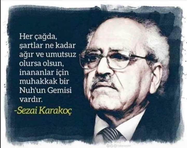 "Sevgili, en sevgili, ey sevgili
 Uzatma dünya sürgünümü benim"

Mekanı Cennet olsun 🤲  #SezaiKarakoç