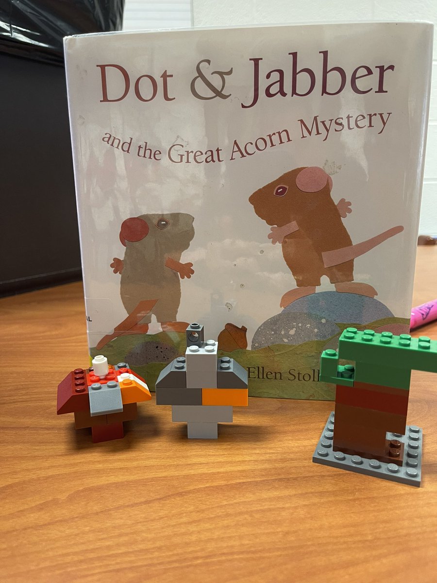 LibraryFGES's tweet photo. Kinders creating acorns and oak trees with Levi’s today after reading Dot & Jabber! #welovelibrary @ForestGroveES https://t.co/wfqHo5vq1h