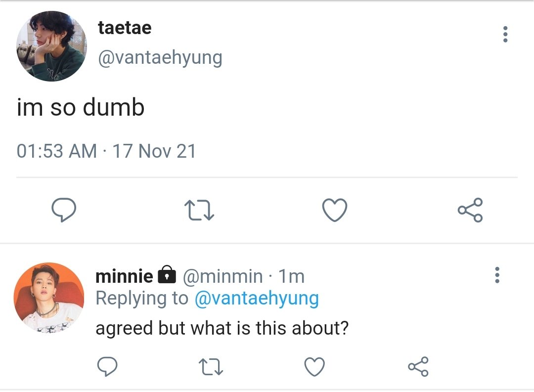 tkficss's tweet photo. ✎ #taekookau 

“shit, that was a mistake-”

“a mistake?” jungkook asks, doe eyes shining under the light.

“yes, that's- I'm sorry”

“sorry?” he frowns, “can't we talk about it?” he asks as he watches taehyung pick up his clothes and get dressed.

“no, i, i need to go” https://t.co/aMza6nm7tt